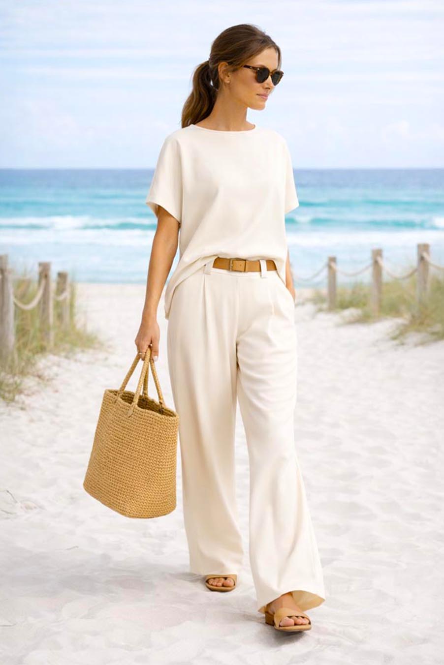 Pohodlný letní set - triko a kalhoty